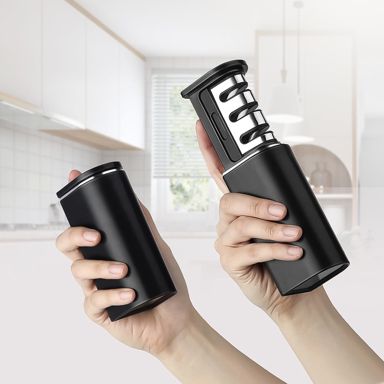 3-Stage Knife Sharpener, Knife grinder Three-sided blade for both water (1 Pc) 3-Stage Knife Sharpener, Knife grinder Three-sided blade for both water (1 Pc)